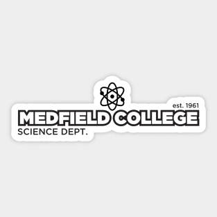 Medfield College Science Department Sticker